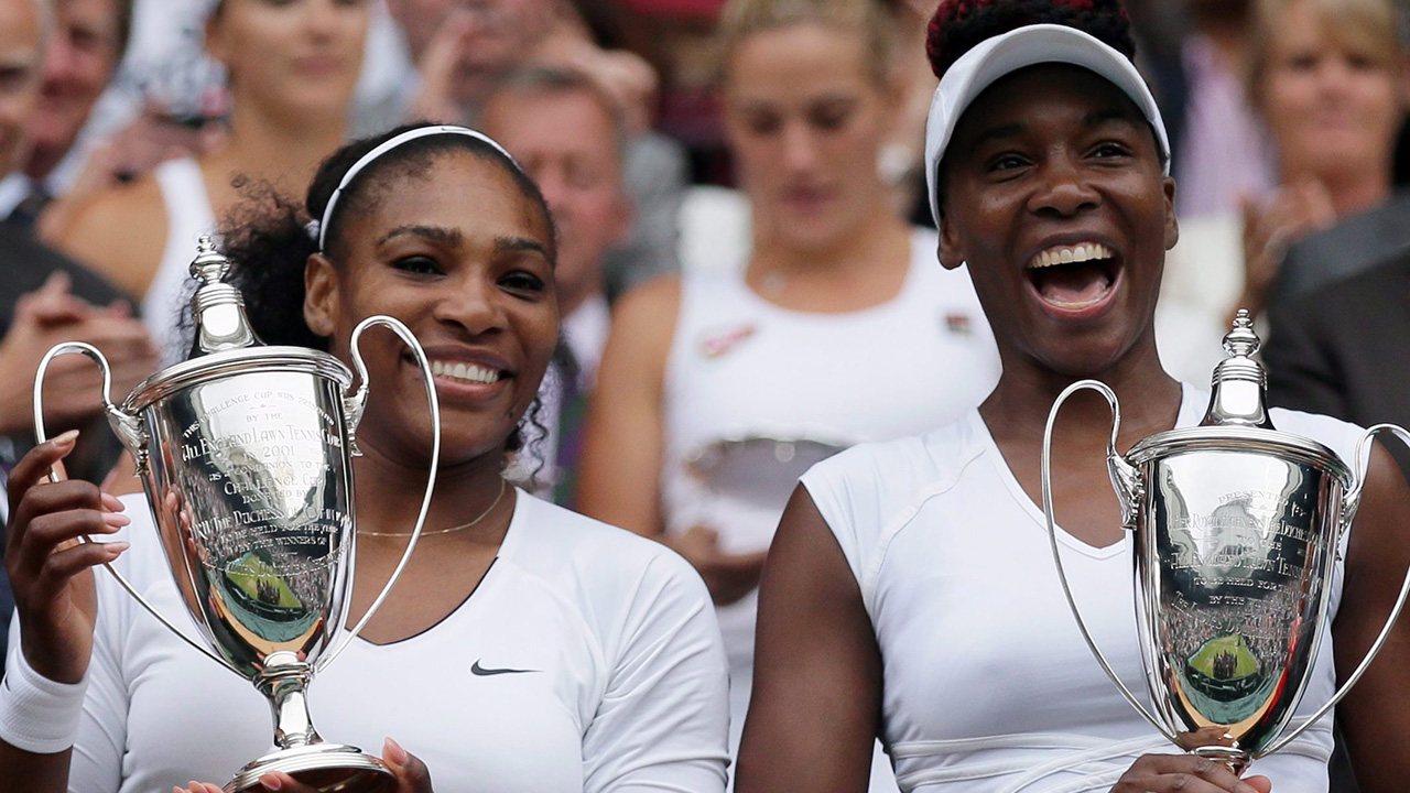 Serena Williams, left, and sister Venus (Tim Ireland/AP)